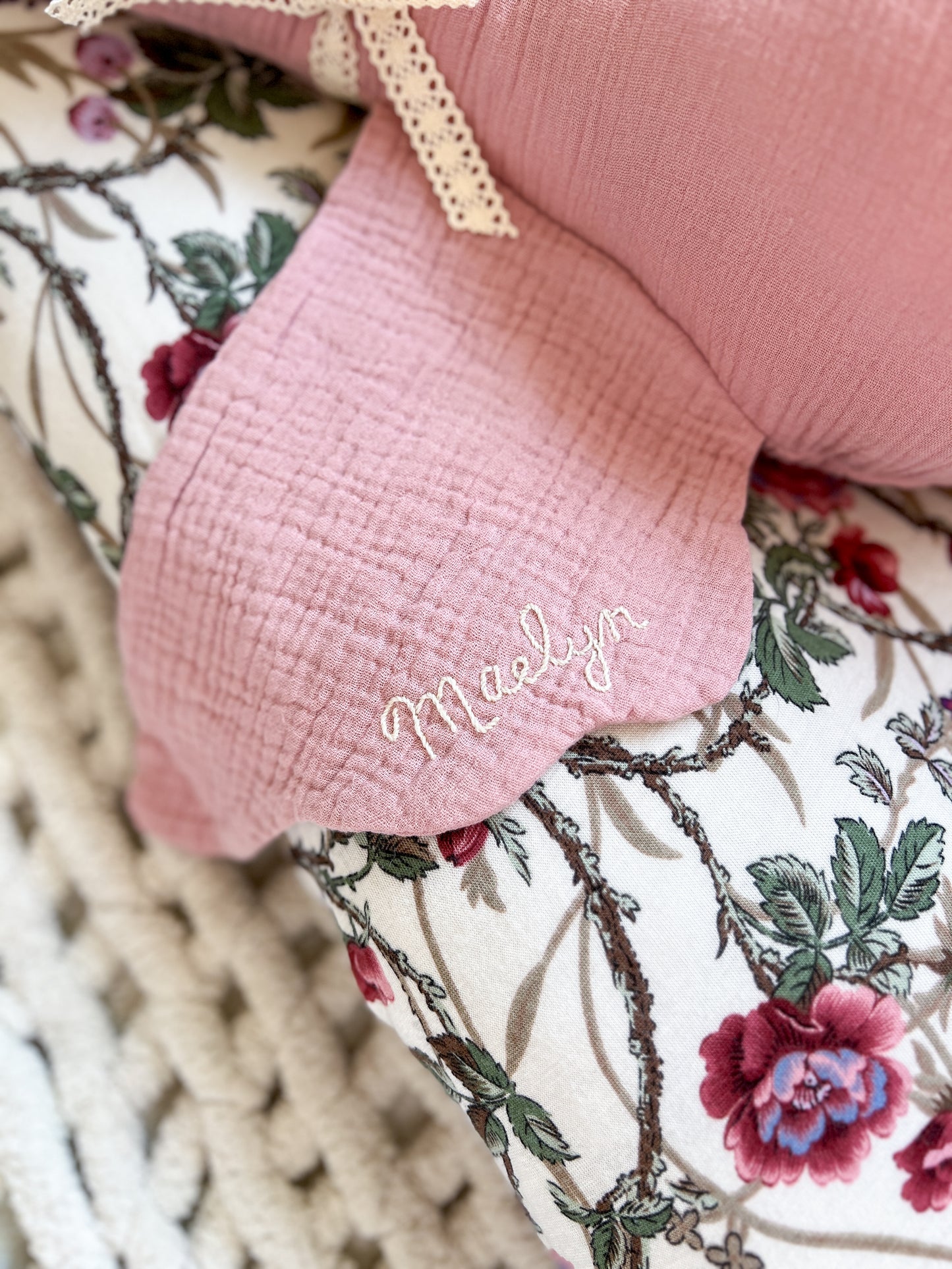 Hand Embroidered Personalization Addition