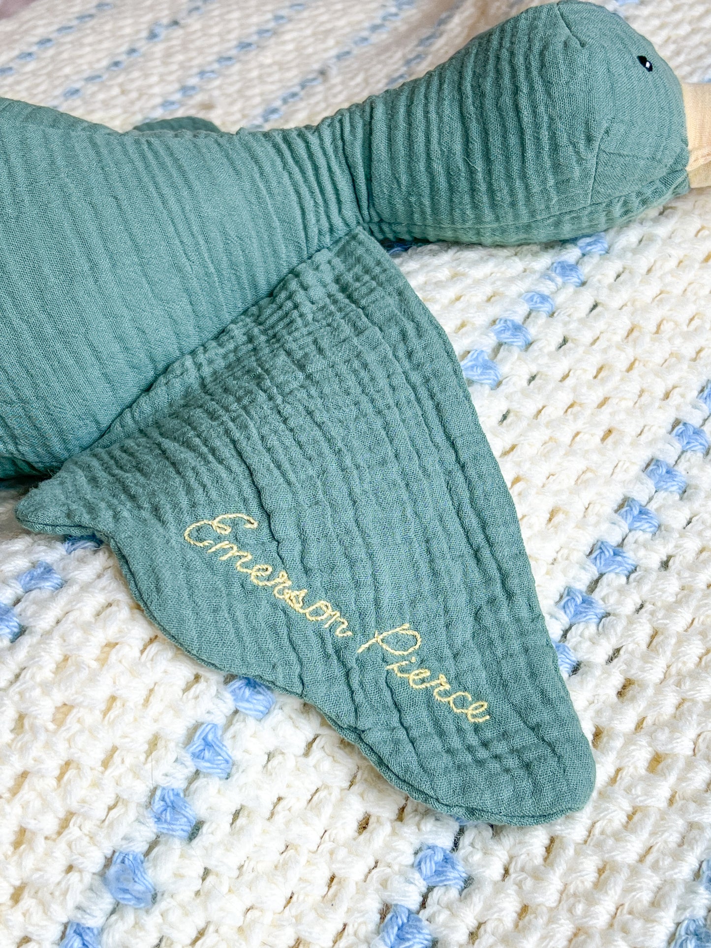 Hand Embroidered Personalization Addition