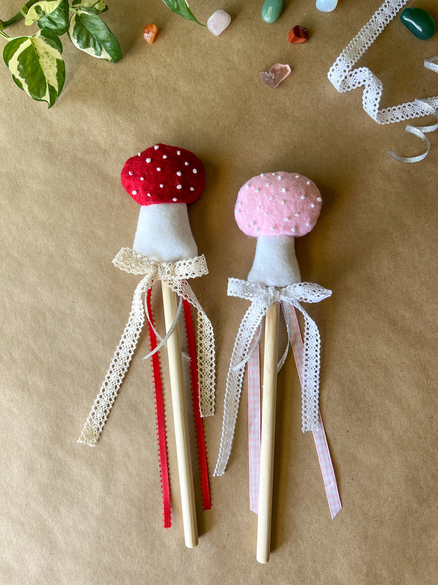 Magical Mushroom Fairy Wand - Yellow