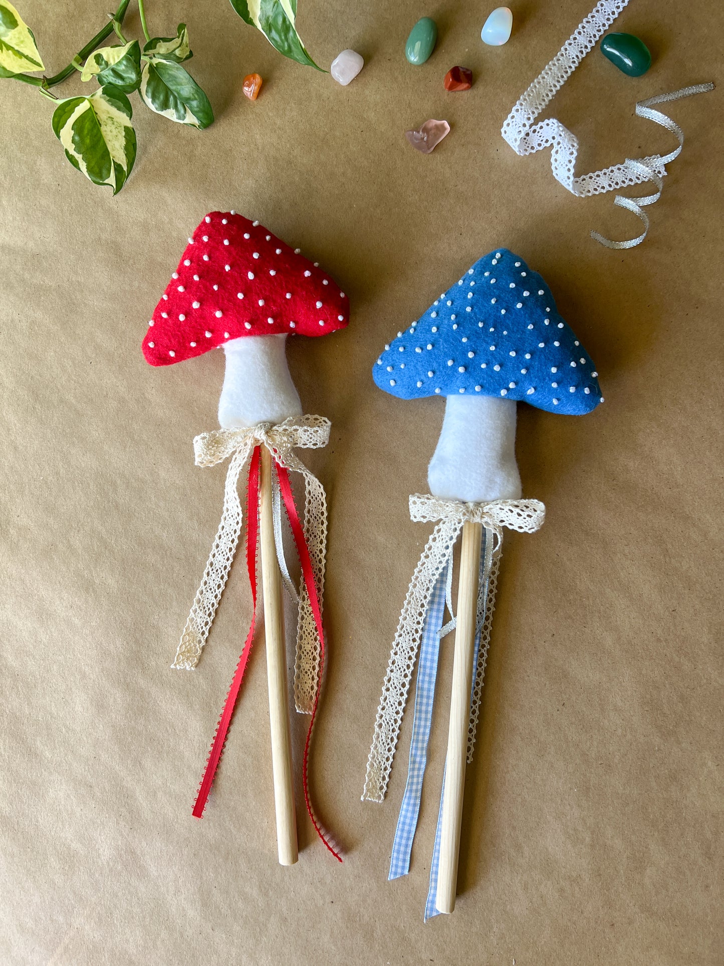 Magical Mushroom Fairy Wand - Yellow